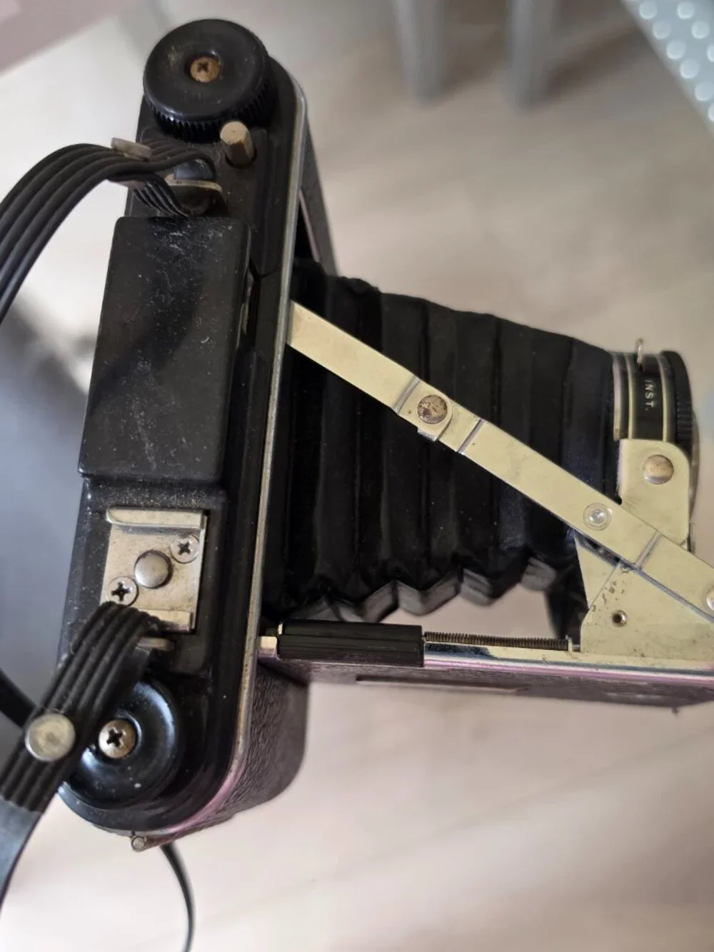 Pho-Tak Foldex 20 Vintage Folding Film Camera Untested